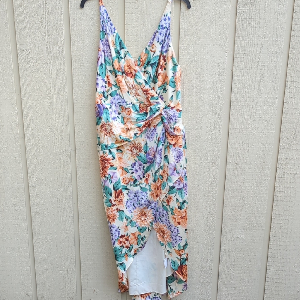 Express Floral High Low Dress